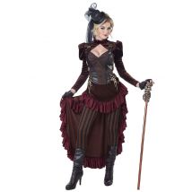 Déguisement Steampunk Sexy Femme - Thème: Steampunk - Couleur: Marron - Taille: S (38/40)