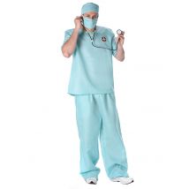 Déguisement Et Accessoires Docteur Chirurgien Homme Bleu - Thème: Infirmières, Médecins - Couleur: Bleu - Taille: S
