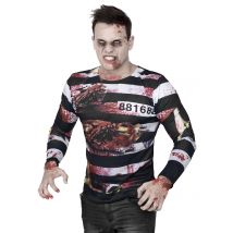 T-shirt De Zombie Prisonnier Halloween - Thème: Zombies, Momies - Couleur: Coloré - Taille: M / L