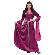 Déguisement Robe Princesse Médiévale Femme - Thème: Médiéval - Couleur: Rouge - Taille: XL (44/46)