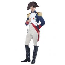Déguisement Empereur Français Napoléon Luxe Homme - Thème: Uniforme - Couleur: Blanc - Taille: L