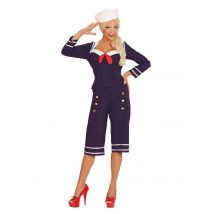 Déguisement Marin Pin Up Femme - Thème: Uniforme - Couleur: Bleu - Taille: L