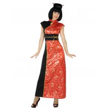 Déguisement Chinoise Femme - Thème: Peuples Du Monde - Couleur: Rouge - Taille: XS / S