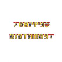 Guirlande Happy Birthday Sam le Pompier 180 cm