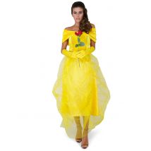 Déguisement La Belle Princesse Femme - Thème: Héros Et Super Méchants - Couleur: Jaune - Taille: M