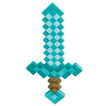 Epée Minecraft Enfant - Thème: Carnaval - Couleur: Bleu - Taille: Taille Unique