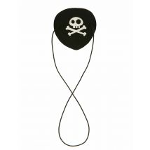 Cache Oeil Pirate Feutrine Adulte - Thème: Pirates - Couleur: Noir - Taille: Taille Unique