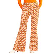 Pantalon Groovy Rétro Années 70 Femme - Thème: Années 60'/70' - Couleur: Coloré - Taille: S / M