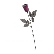 Rose Noire Et Violette Pailletée - Thème: Magie Et Horreur - Couleur: Violet - Taille: Taille Unique