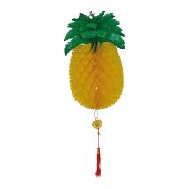 Décoration Ananas Alvéolé 50 Cm - Thème: Fête À La Plage - Couleur: Jaune - Taille: Taille Unique