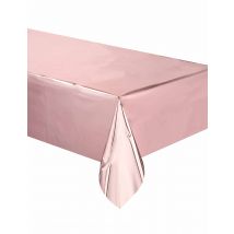 Nappe En Plastique Rose Gold 137 X 274 Cm - Rose - Taille: Taille Unique