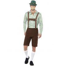 Déguisement Bavarois Vert Et Marron Adulte - Thème: Bavarois - Couleur: Vert - Taille: L