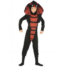 Déguisement Ninja Cobra Garçon - Thème: Animaux Et Petites Bêtes - Couleur: Noir - Taille: 5 à 6 ans (110-115 cm)