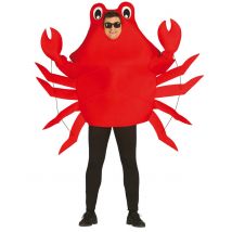 Déguisement Crabe Rouge Adulte - Thème: Animaux Et Petites Bêtes - Couleur: Rouge - Taille: Taille Unique
