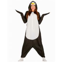 Déguisement Combinaison Pingouin Adulte - Thème: Animaux Et Petites Bêtes - Couleur: Noir - Taille: Medium