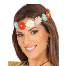 Tour De Tête Fleurs Colorées Adulte - Thème: Carnaval - Couleur: Coloré - Taille: Taille Unique