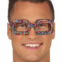 Lunettes Pop Multicolores Adulte - Thème: Carnaval - Couleur: Coloré - Taille: Taille Unique