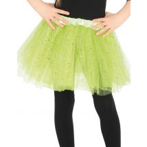 Tutu Vert À Paillettes Fille - Thème: Carnaval - Couleur: Vert - Taille: Taille Unique