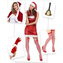 Pack Déguisement Noël Classique - Thème: Déguisements Par Lettre - Couleur: Rouge - Taille: Taille Unique