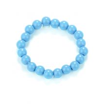 Bracelet Perles Bleues Adulte - Thème: Fête À La Plage - Couleur: Bleu - Taille: Taille Unique