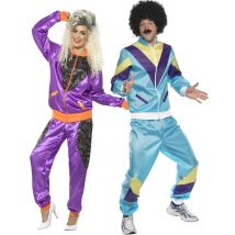 Déguisement De Couple Années 80 Kitsch Adulte - Thème: Années 80 : Pop, Fluo - Couleur: Coloré - Taille: Taille Unique