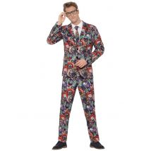 Costume Mr. Clown Maléfique Adulte - Thème: Magie Et Horreur - Couleur: Coloré - Taille: XL