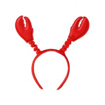 Serre-tête Pinces De Crabe Rouge - Thème: Fête À La Plage - Couleur: Rouge - Taille: Taille Unique