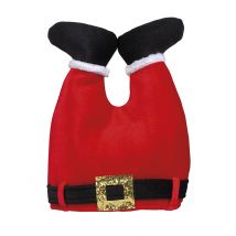 Chapeau Pantalon Du Père Noël Adulte - Thème: Père Noël - Couleur: Rouge - Taille: Taille Unique
