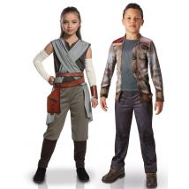Déguisement De Couple Luxe Rey Et Finn Enfants -star Wars - Thème: Héros Et Super Méchants - Couleur: Coloré - Taille: Taille Unique
