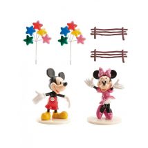 Kit De Décorations De Gâteau Mickey Et Minnie - Thème: Anniversaire - Couleur: Coloré - Taille: Taille Unique