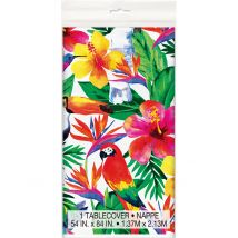 Nappe En Plastique Palm Tropical Luau 137 X 213 Cm - Thème: Hawaï - Couleur: Coloré - Taille: Taille Unique