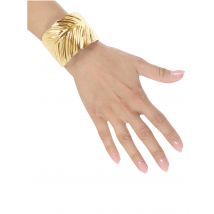Bracelet Feuilles D'or Adulte - Thème: Carnaval - Couleur: Doré - Taille: Taille Unique