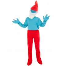 Déguisement Grand Schtroumpf Enfant - Thème: Héros Et Super Méchants - Couleur: Coloré - Taille: 7 à 8 ans (128 cm)