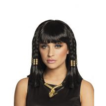 Perruque Courte Egypte Noire Femme - Noir - Taille: Taille Unique