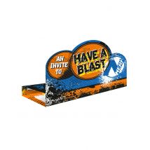 8 Cartons D'invitation Avec Enveloppe Nerf - Thème: Héros Et Super Méchants - Couleur: Coloré - Taille: Taille Unique