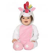 Déguisement Combinaison Avec Capuche Licorne Blanche Bébé - Thème: Animaux Et Petites Bêtes - Couleur: Blanc - Taille: 12 - 18 mois (82 - 88cm)
