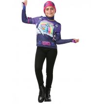 T-shirt Et Cagoule Brite Bomber Fortnite Adolescent - Thème: Héros Et Super Méchants - Couleur: Violet - Taille: 13 à 14 ans (153 à 164 cm)