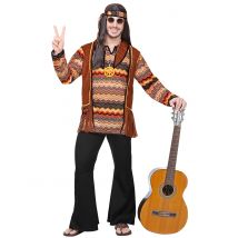 Déguisement Hippie Nature Homme - Thème: Années 60'/70' - Couleur: Coloré - Taille: XXL