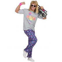 Déguisement Beach Boy Année 80 Homme - Thème: Années 80 : Pop, Fluo - Couleur: Coloré - Taille: M/L