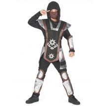 Déguisement Ninja Garçon - Thème: Ninja - Couleur: Noir - Taille: S 4-6 ans (110-120 cm)