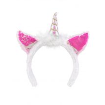 Serre-tête Licorne Iridescent Femme - Thème: Animaux Et Petites Bêtes - Couleur: Coloré - Taille: Taille Unique