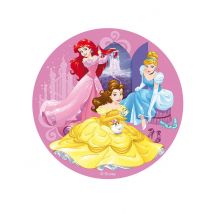 Disque En Azyme Princesses Disney 20 Cm - Thème: Princesses - Couleur: Coloré - Taille: Taille Unique