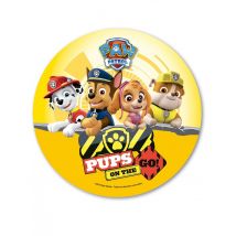 Disque en azyme Pat' Patrouille jaune 20 cm