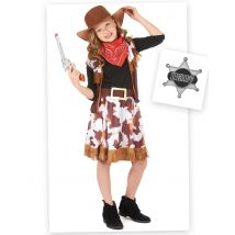 Pack déguisement cowgirl fille avec accessoires