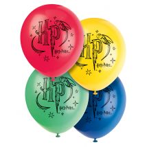 8 Ballons En Latex Harry Potter 30 Cm - Thème: Magie Et Horreur - Couleur: Coloré - Taille: Taille Unique