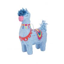 Mini Piñata Lama Bleu 16 Cm - Thème: Animaux Et Petites Bêtes - Couleur: Coloré - Taille: Taille Unique