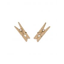10 Mini Pinces À Linge En Bois Roses Gold 2,5 Cm - Rose - Taille: Taille Unique