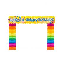 Décoration De Porte Joyeux Anniversaire Pop 114 X 18,7 X 250 Cm - Coloré - Taille: Taille Unique
