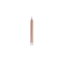 10 Bougies D'anniversaire Rose Gold Métallisées 7 Cm - Rose - Taille: Taille Unique