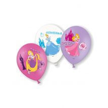 6 Ballons En Latex Disney Princesses 28 Cm - Thème: Personnages - Couleur: Coloré - Taille: Taille Unique